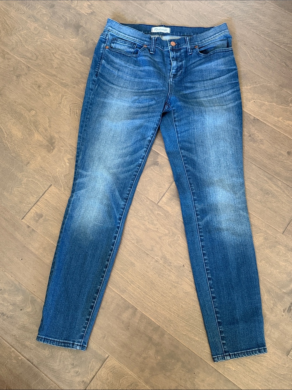 Madewell Skinny Jeans in Medium Blue Wash